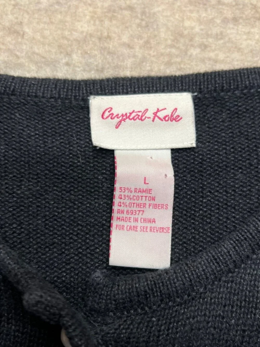 Vintage Crystal Kobe Snowman Cardigan Sweater Ugly Christmas Holidayinter sweate - Picture 5 of 8